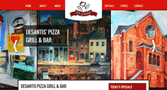 Desktop Screenshot of desantispizza.com