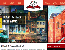 Tablet Screenshot of desantispizza.com